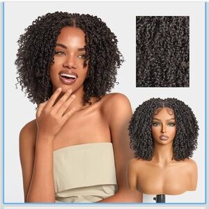 Frodio Veralux Fiber 12'' Synthetic 11X4 Lace Frontal Wig 200% Density Micro Twi